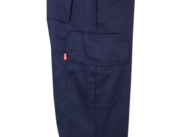 Pantalón multibolsillos bicolor poseidon con reflectantes Azul marino/Amarillo detalle 43
