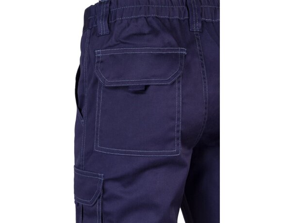 Pantalón lugh multibolsillos elástico con bolsillos de fuelle Azul detalle 47