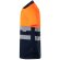 Polo alta visibilidad Cupid Large bicolor manga corta 4XL 5XL Azul marino/Naranja detalle 16