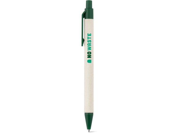Bolígrafo Milink de papel 100% reciclado con tinta líquida azul Verde oscuro detalle 5