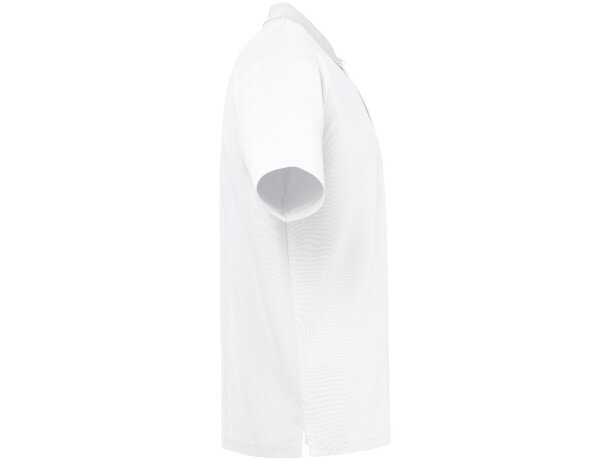 Polo técnico hombre THC Dynamic WH en poliéster reciclado Blanco detalle 3