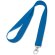 Lanyard de poliéster con mosquetón azul royal barato