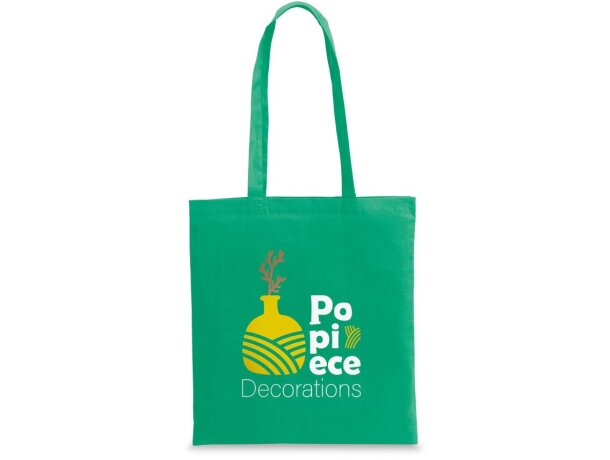 Bolsa tejido no tejido pet asas largas Hi!dea Verde detalle 3