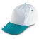 Gorra Stefano en poliester sencilla con visera color barata azul claro