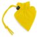 Bolsa sencilla plegable poliéster 190t amarillo