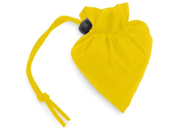 Bolsa sencilla plegable poliéster 190t amarillo