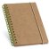 Libreta de cartón Marlowe ecológico y banda elástica verde claro