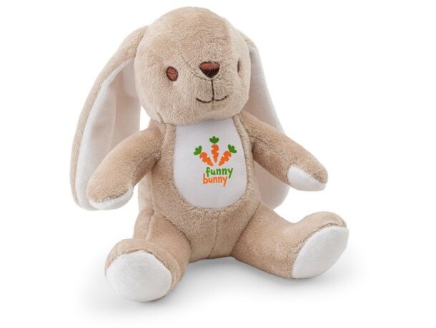 Peluche de conejo Bugs en poliéster personalizable Beige detalle 5