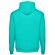 Sudadera unisex con capucha phoenix en algodón y poliéster Verde turquesa detalle 16