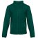 Chaqueta Thc Helsinki polar para hombre, con cremallera verde oscuro