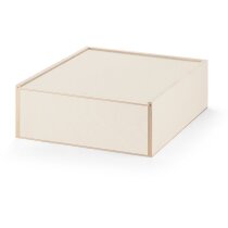 Caja contrachapado natural con tapa corredera