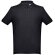 Polo Adam de algodón piqué cardado con cuello canalé Negro detalle 90