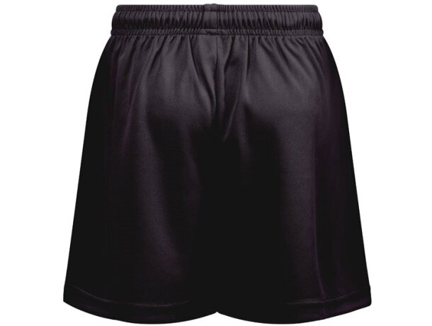 Pantalón corto deportivo infantil Match Kids poliéster reciclado Negro detalle 10