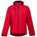 Chaqueta Thc Zagreb softshell para hombre, con capucha removible rojo