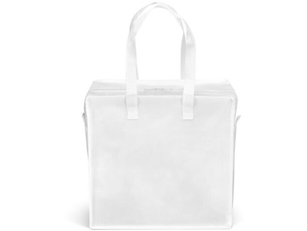 Bolso Arasta laminado no tejido blanco