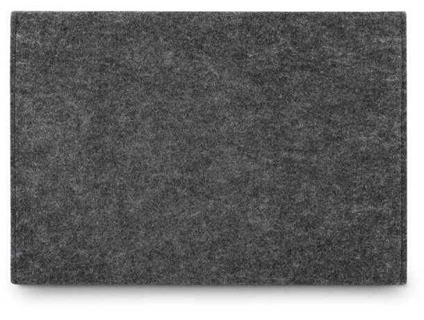 Funda Felpy Sleeve para portátil de fieltro reciclado 100% rPET Gris oscuro detalle 4