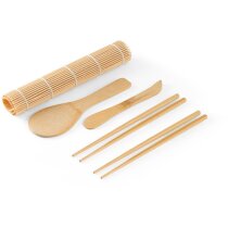 Set Morimoto bambú natural tapete palillos sushi
