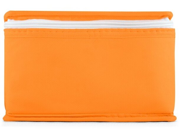 Bolsa nevera non woven para 6 latas Naranja detalle 1