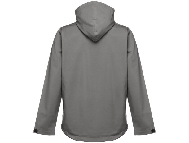 Chaqueta softshell zagreb con capucha removible para hombre Gris detalle 23