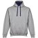 Sudadera Moscow unisex con capucha, bolsillo marsupial y cordones Gris claro matizado detalle 2