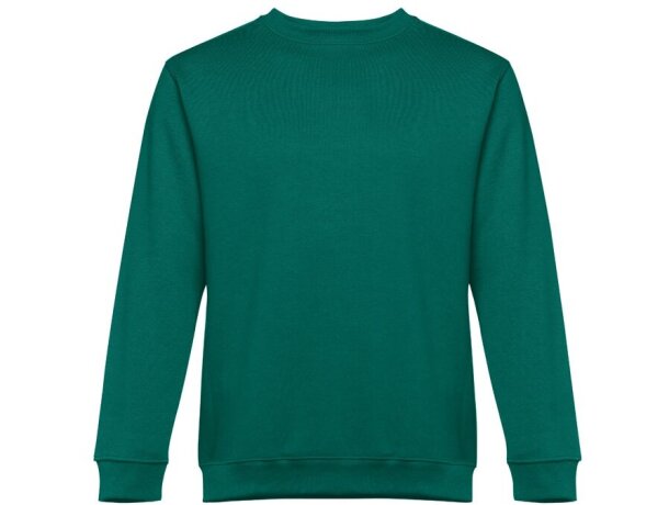 Sudadera Delta unisex de algodón y poliéster con interior cardado Verde oscuro detalle 22