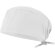 Gorro sanitario Enlil de sarga transpirable con ajuste elástico Blanco