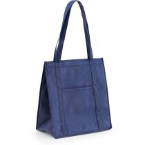 Bolsa nevera con cierre de velcro personalizada azul