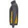 Sudadera de rizo bicolor Svarog cuello alto media cremallera Gris/Amarillo detalle 39