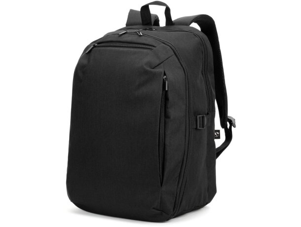 Mochila udine 25l portátil 16 pulgadas poliéster reciclado Negro detalle 9