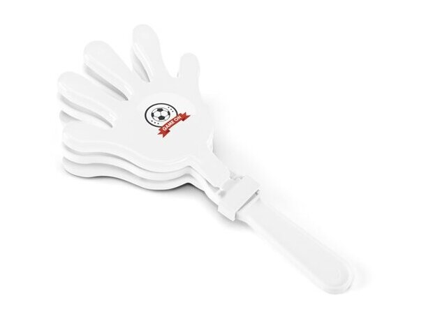 Aplaudidores Clappy con forma de mano blanco