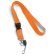 Lanyard doble de colores naranja