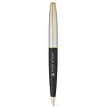Bolígrafo clásico y elegante de metal con estuche acolchado dorado Bolígrafo clásico y elegante de metal con estuche acolchado dorado