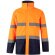 Parka bicolor themis large alta visibilidad reflectante Azul marino/Naranja