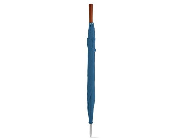 Paraguas de golf sencillo mango de madera azul