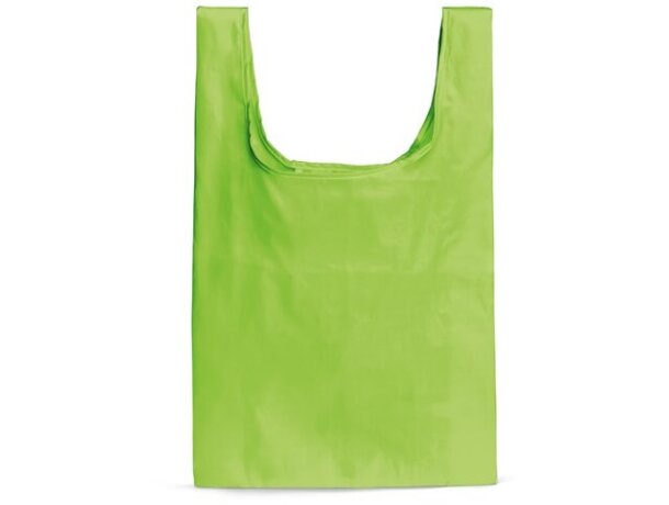 Bolsa Plaka Plegable tipo camiseta con logo verde claro