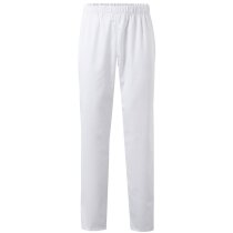 Pantalón de sarga Tyche blanco cintura elástica