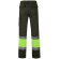 Pantalón multibolsillos bicolor poseidon con reflectantes Verde militar/Amarillo detalle 7