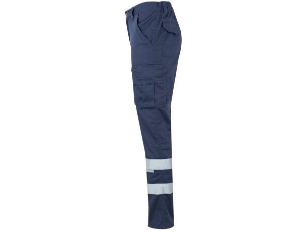 Pantalón multibolsillos vl dionysus bicolor reflectante Azul marino detalle 3