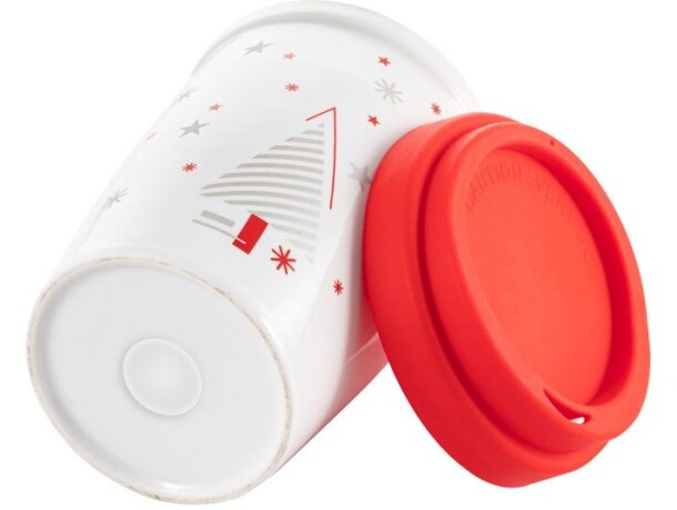 Taza Hazard de viaje rojo