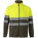 Chaqueta polar bicolor Eros con bandas reflectantes EN20471 Verde militar/Amarillo