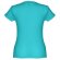 Camisetas manga corta corte entallado de algodón 150 g/m2 Thc Sofia Turquesa detalle 32
