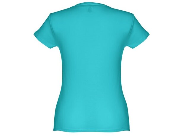 Camisetas manga corta corte entallado de algodón 150 g/m2 Thc Sofia Turquesa detalle 32