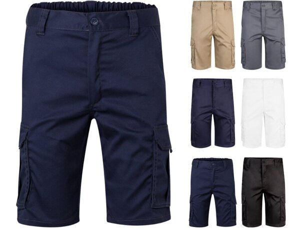 Bermudas elásticas multibolsillos Hebe con cinturilla elástica detalle 1