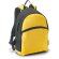 Mochila en varios colores con bolsillos de red laterales personalizada amarilla