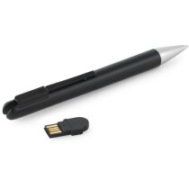 Bolígrafo con memoria 4GB grabado negra