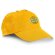 Gorra Campbel de poliester para hacer deporte amarillo