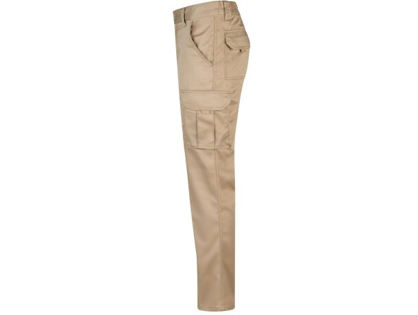 Pantalón lugh multibolsillos elástico con bolsillos de fuelle Natural claro detalle 3