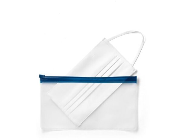 Ingrid i. bolsa para mascarillas azul