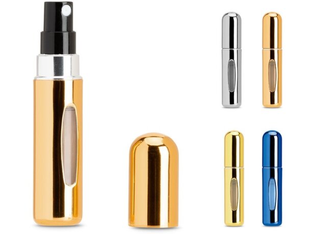 Atomizador de perfume linden de aluminio con ventana transparente detalle 1