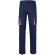 Pantalón elástico bicolor fides con seis bolsillos funcionales Azul marino/Naranja
